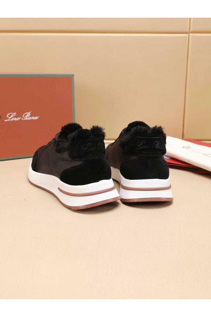 Loro Piana Кроссовки с мехом Week End Walk Evo 
