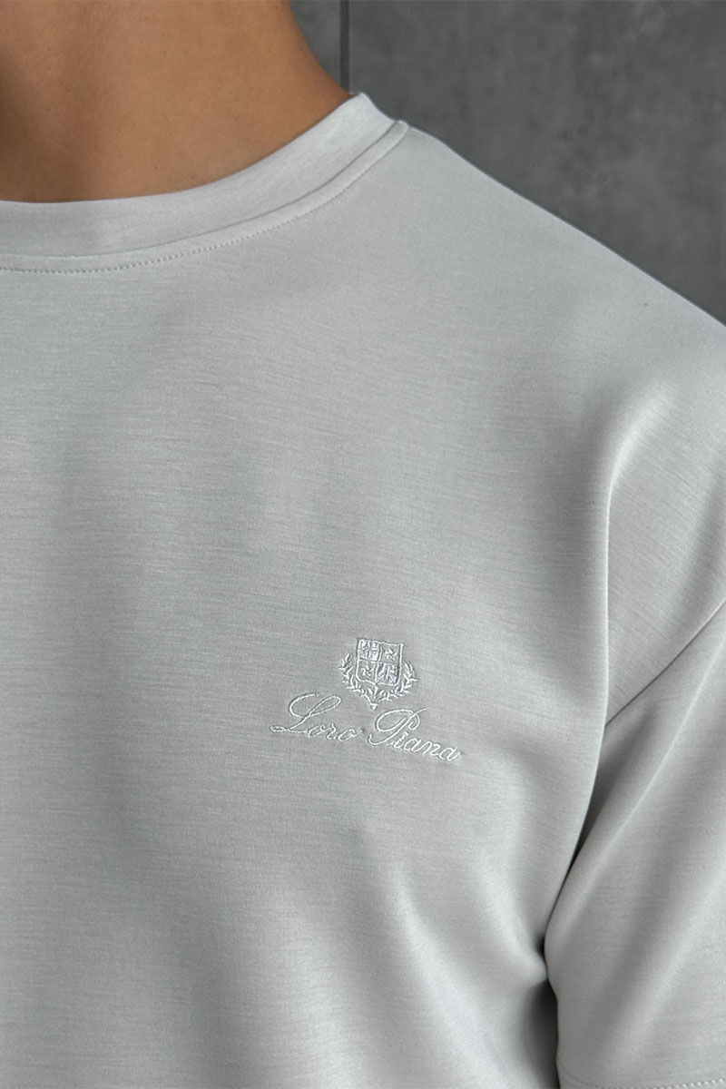 Loro Piana Мужская серая футболка 