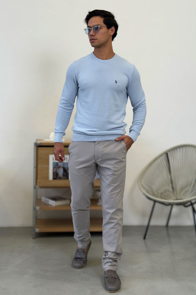 Hugо Воss Мужские брюки светло-серого цвета