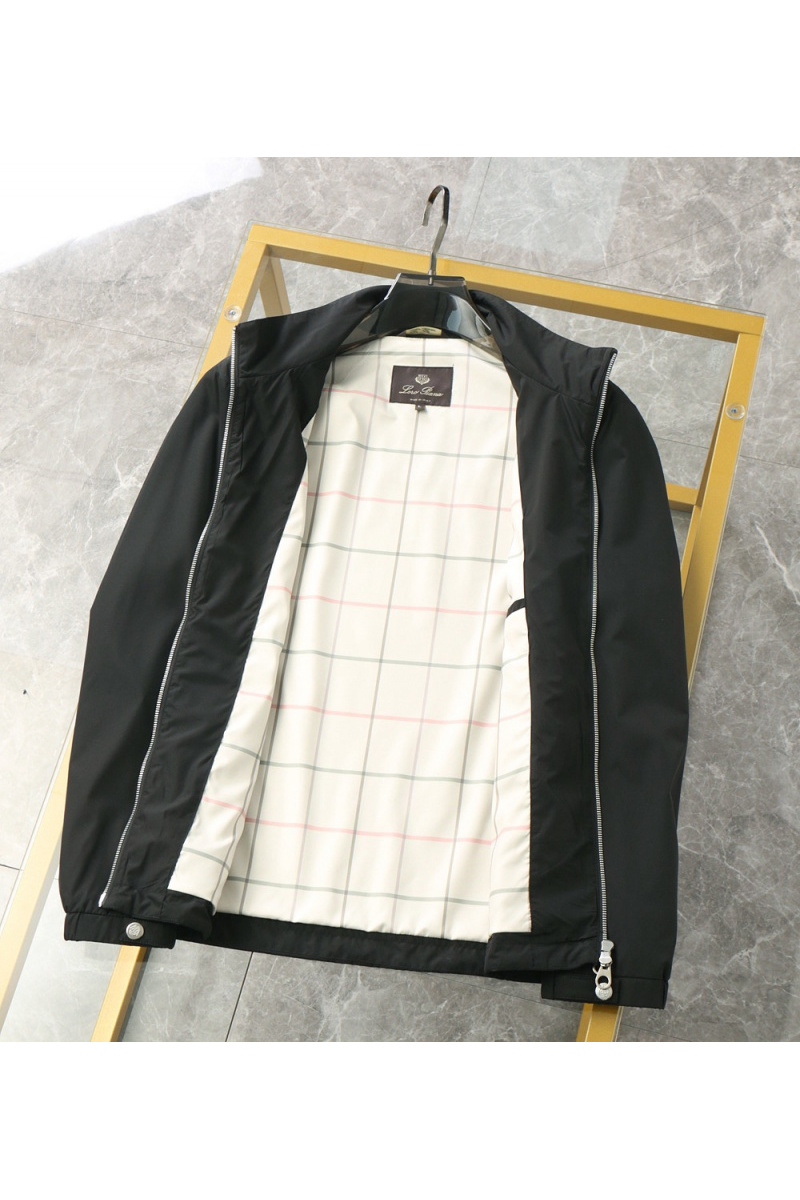 Loro Piana Мужская чёрная ветровка 