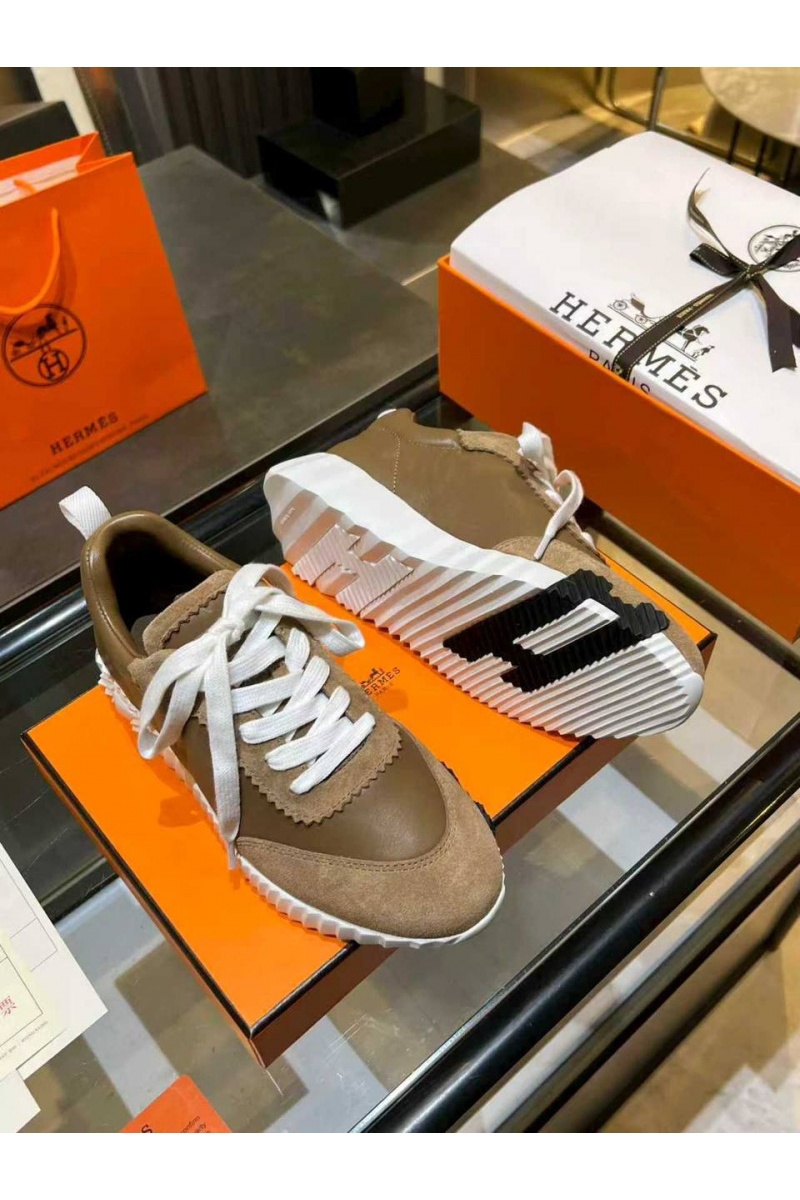 Hermes Женские комбинированные кроссовки Bouncing premium