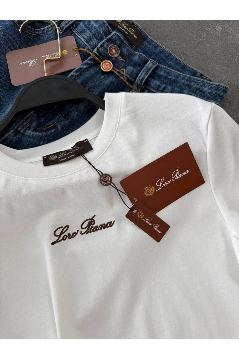 Loro Piana Женская базовая футболка premium - White