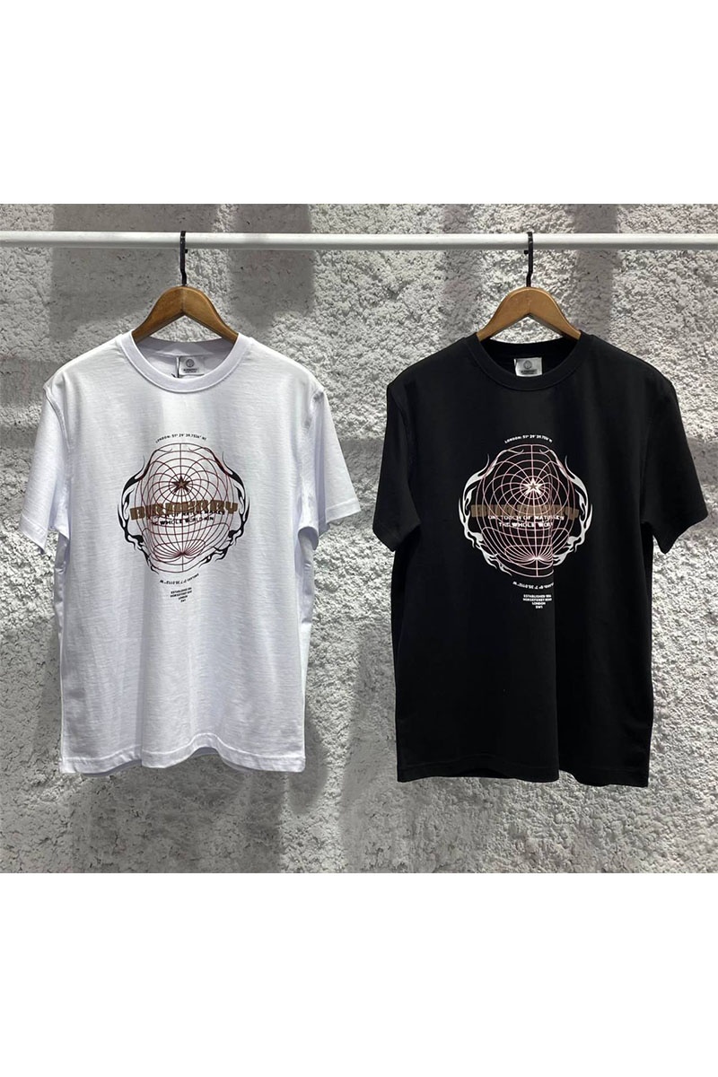 Burberry Оверсайз футболка Globe-graphic - Black