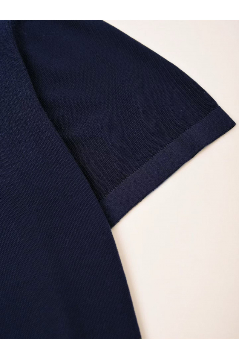 Loro Piana Мужская тёмно-синяя футболка premium