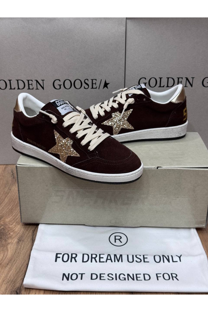 Designer Clothing Женские замшевые кроссовки Golden Goose Ball Star premium