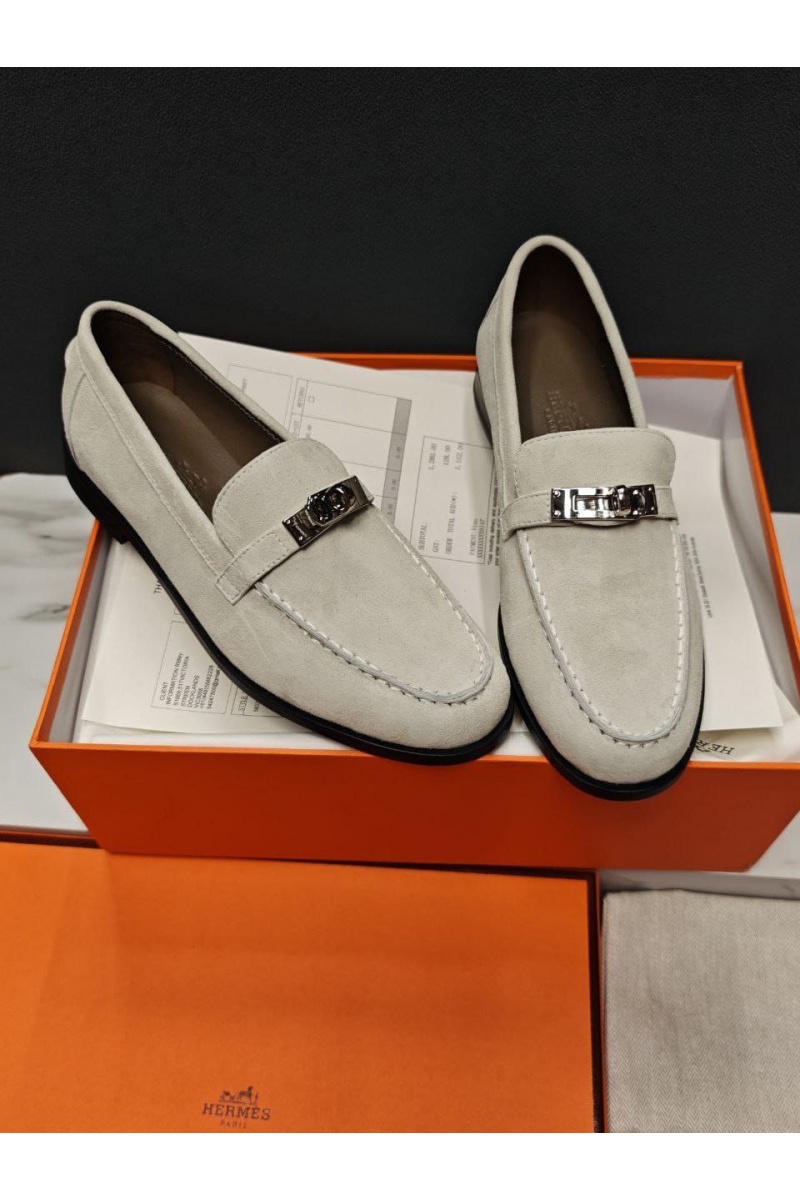 Hermes Женские замшевые лоферы 