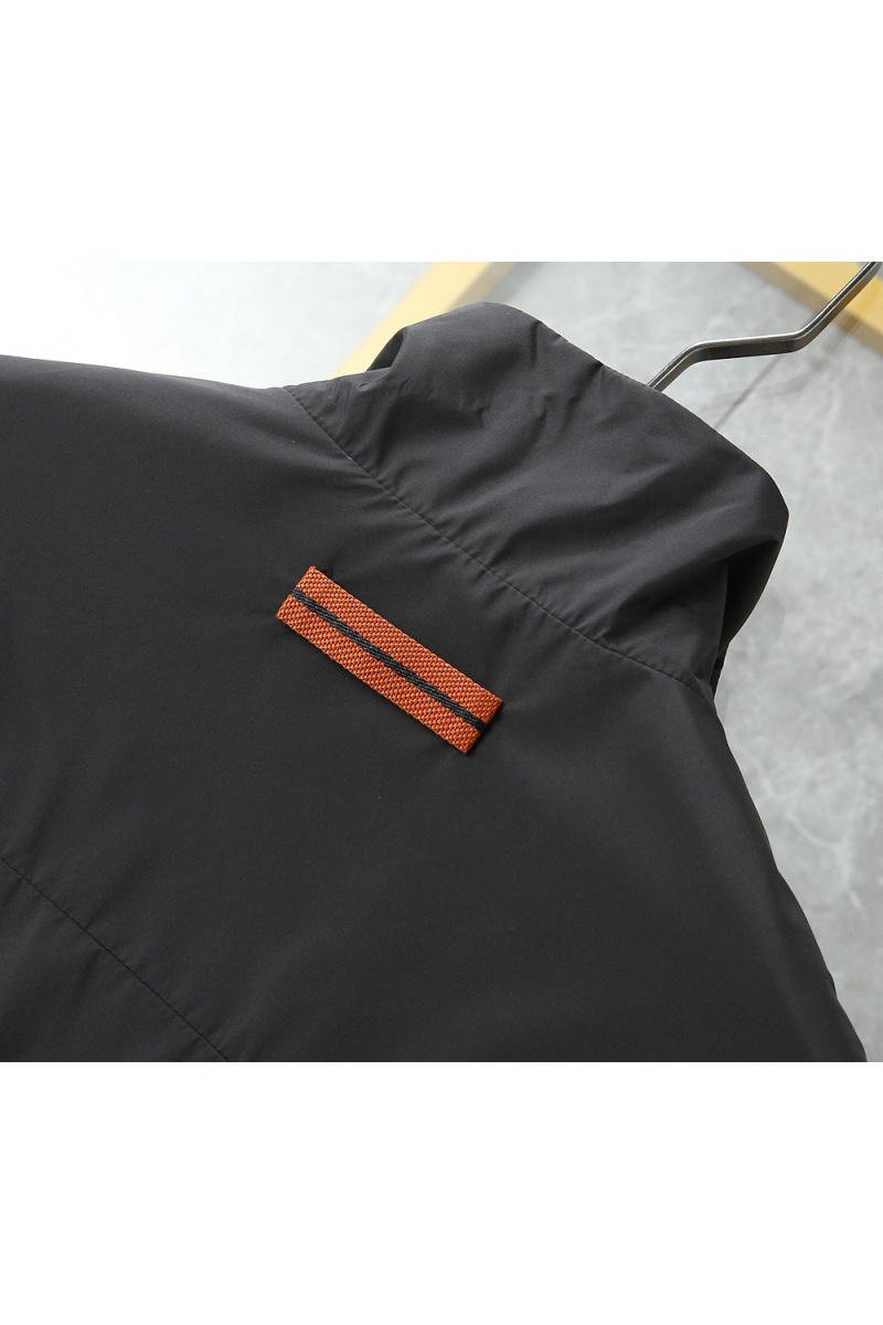 Zegna Мужская чёрная ветровка 