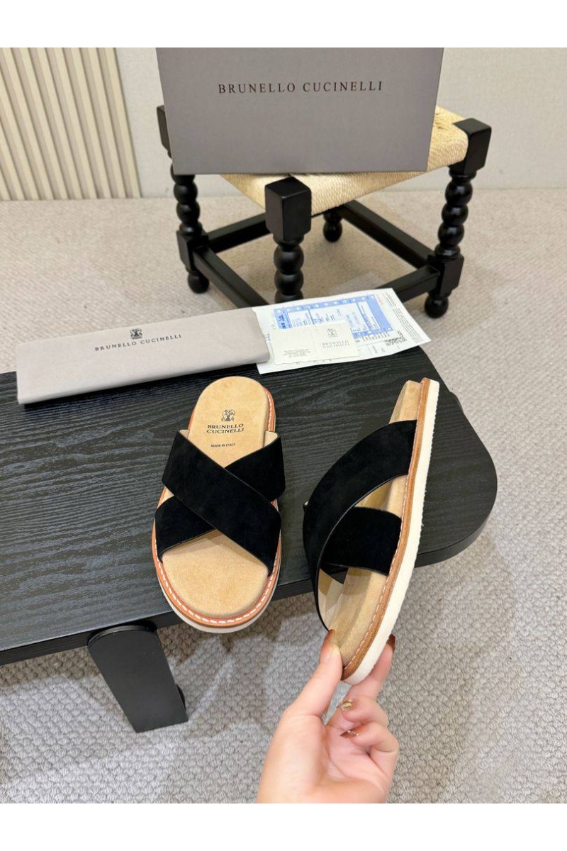 Brunеllо Сuсinеlli Замшевые шлёпанцы Crossover
