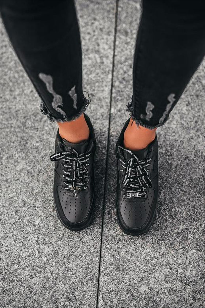 Nike Кроссовки Supreme x AF1 - Black