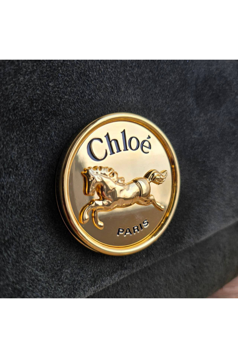Chloe Замшевая сумка Small Heritage 28x17 см
