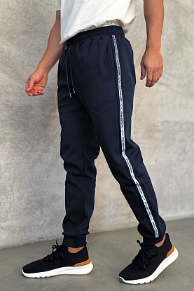 Тёмно-синие спортивные штаны 