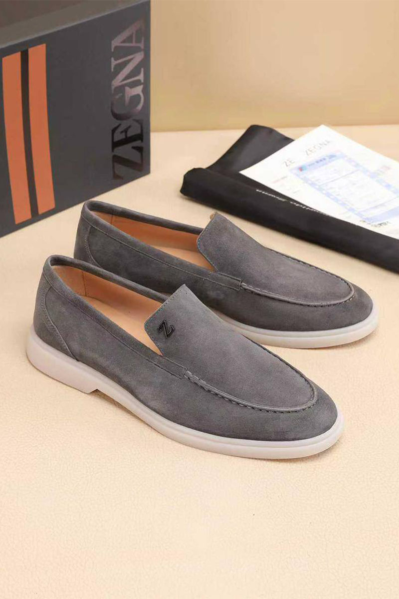 Zegna Мужские замшевые лоферы