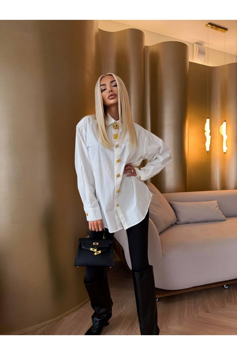 Schiaparelli Женская хлопковая рубашка Premium - White