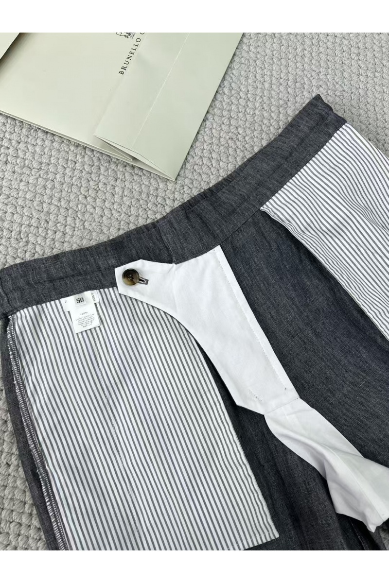 Brunеllо Сuсinеlli Льняные брюки Premium - Grey