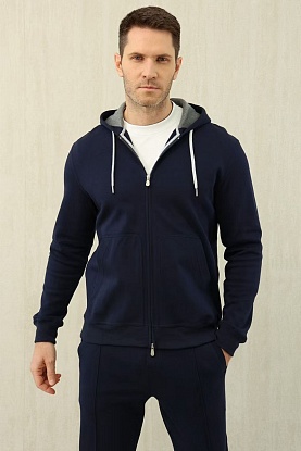 Кофта на молнии Premium - Navy