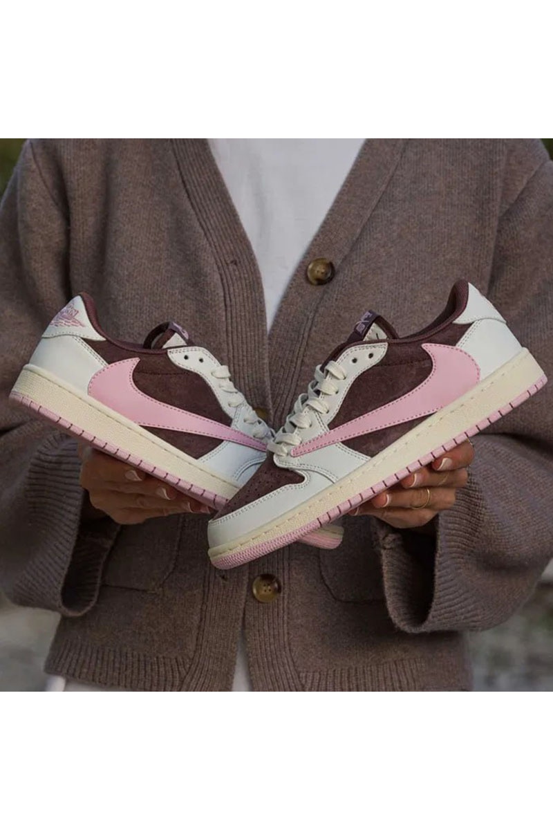 Nike Кроссовки Travis Scott x AJ1 Low "Pink Oxford"