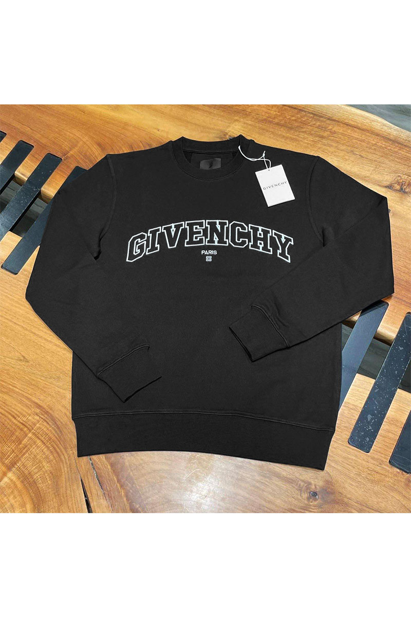 Givenchy Чёрный свитшот College logo-embroidered 