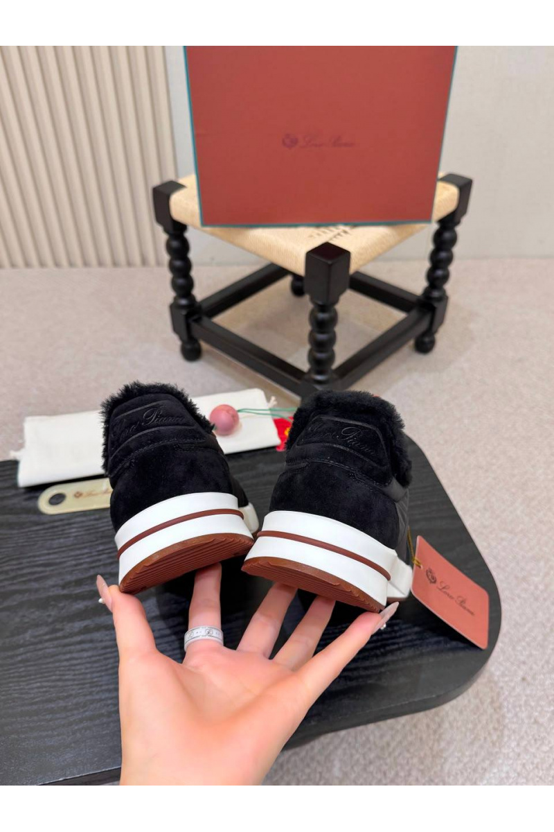 Loro Piana Кроссовки с мехом Week End Walk Evo premium