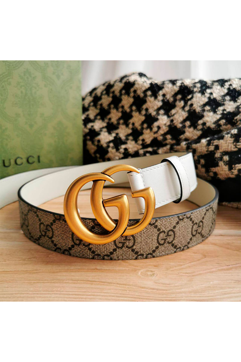 Gucci Брендовый ремень GG Marmont (длина 80 / 85 см)