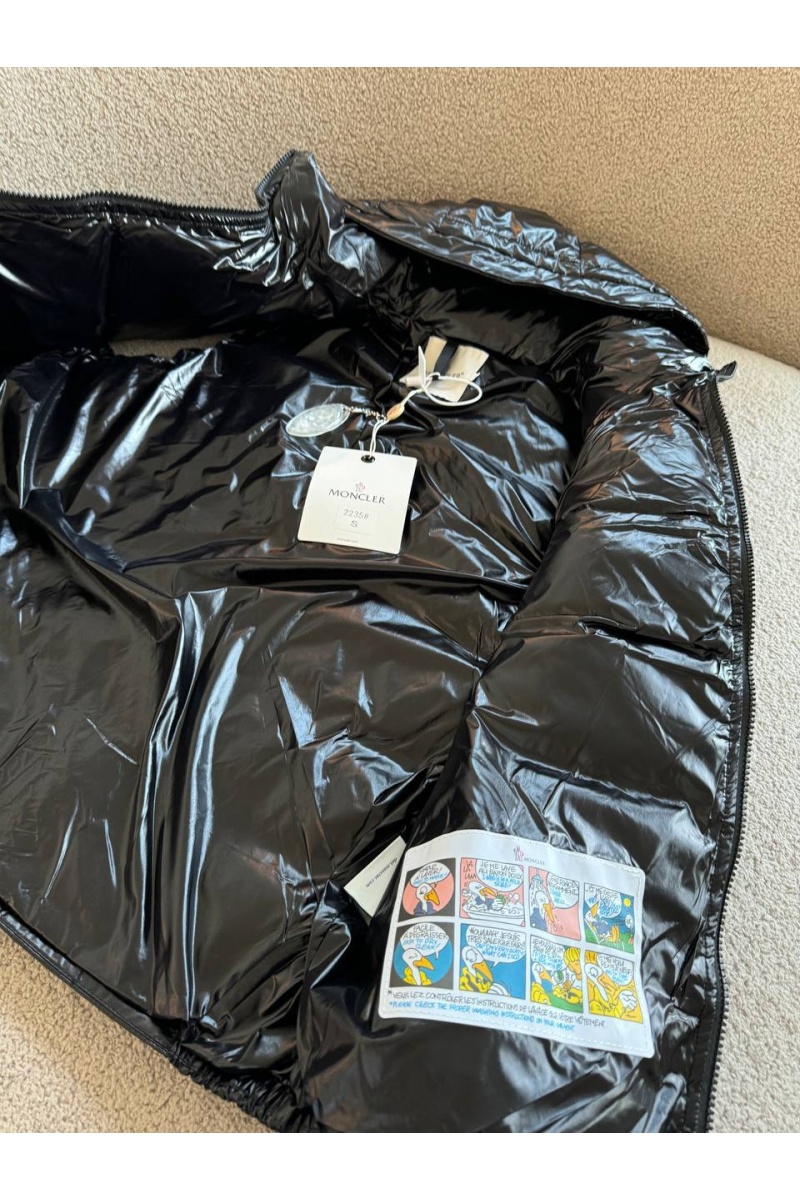 Moncler Женский чёрный жилет