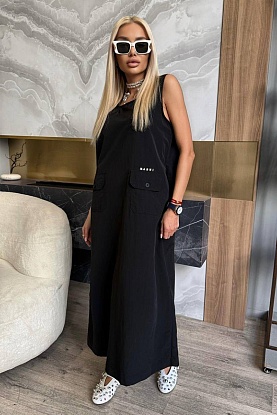 Женское чёрное платье Marni