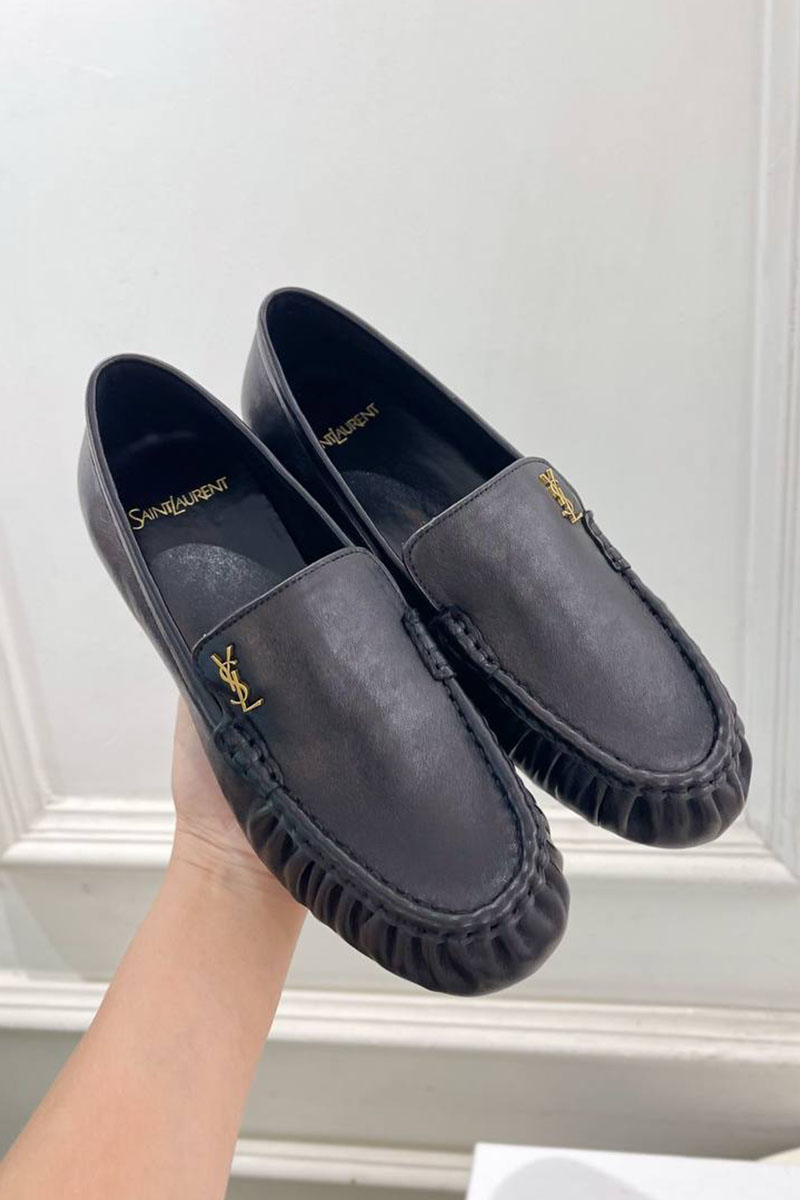 Yves Saint Laurent Женские кожаные лоферы premium