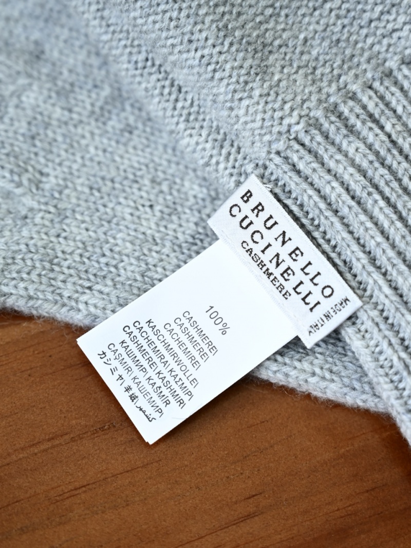 Brunеllо Сuсinеlli Кашемировые перчатки premium - Light Grey