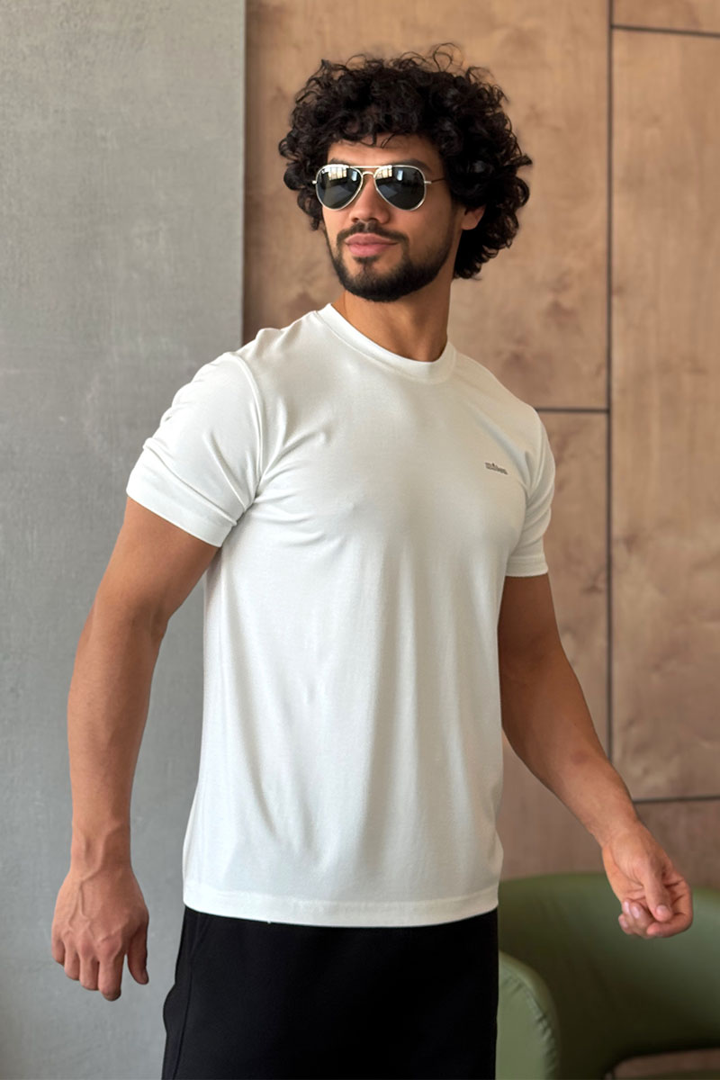 Kiton Мужская белая футболка 