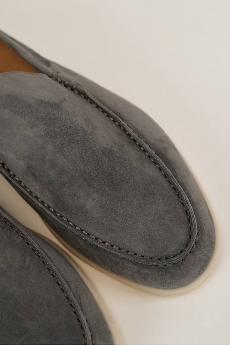 Loro Piana Мужские замшевые лоферы Summer Walk