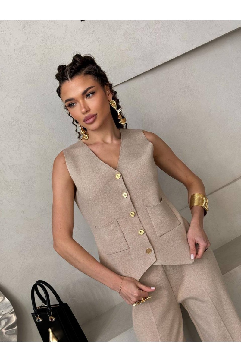 Schiaparelli Женский бежевый костюм premium