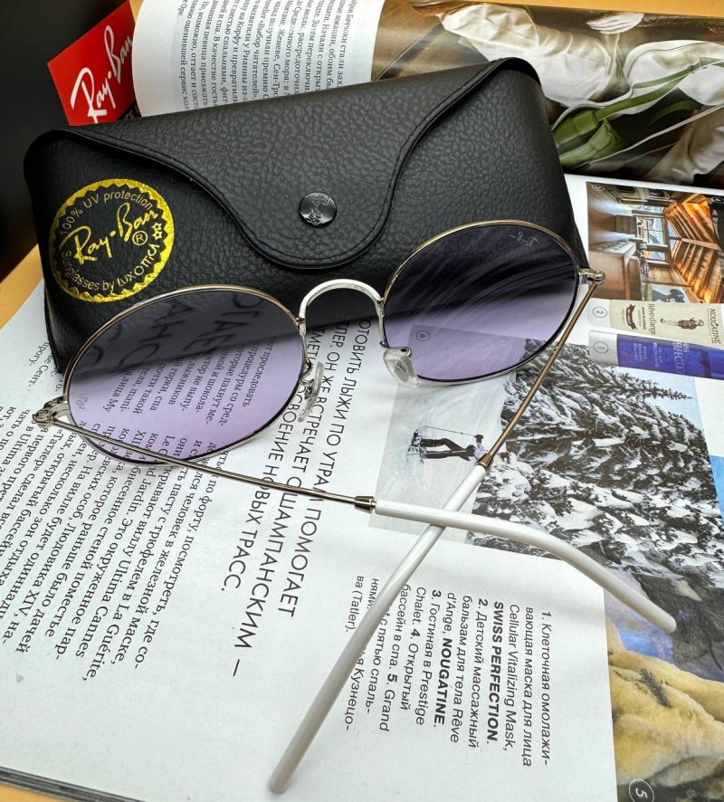Ray-Ban Солнцезащитные очки Oval Metal - Purple