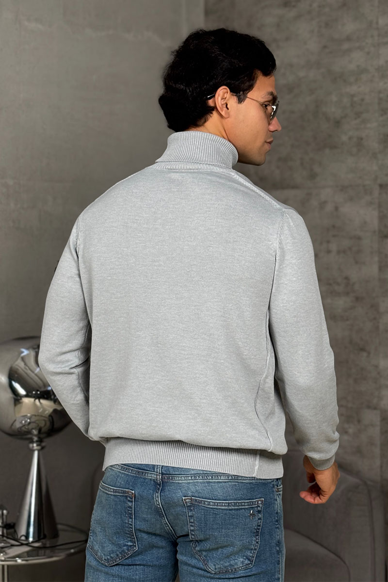 Stone Island Водолазка серого цвета compass-patch