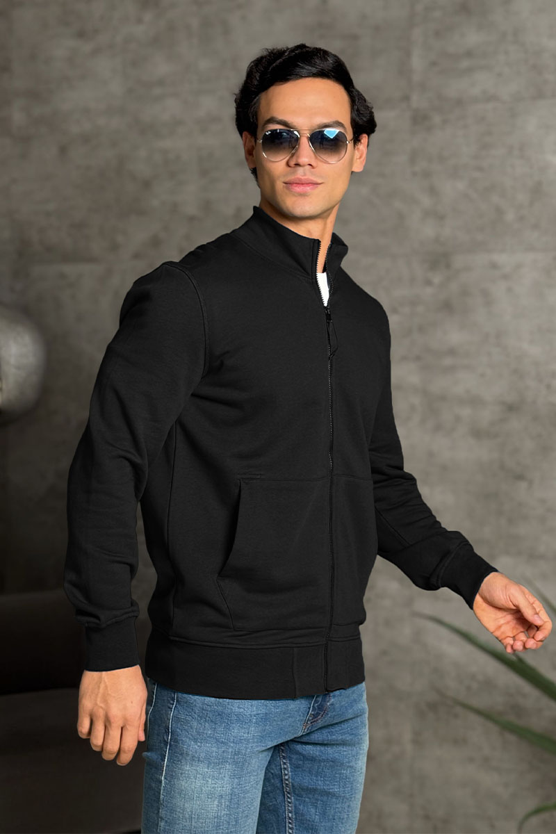 Stone Island Кофта чёрного цвета Zip-Up Compass-patch