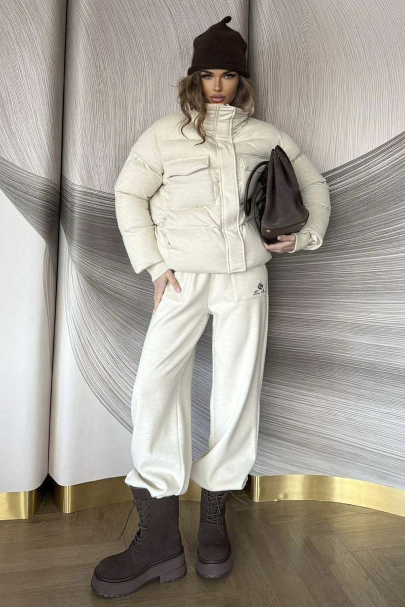 Loro Piana Женский костюм тройка на флисе premium - Beige
