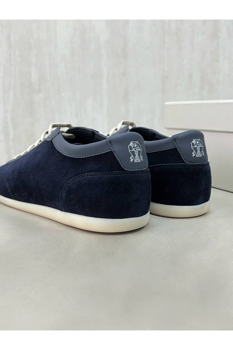Brunеllо Сuсinеlli Замшевые кроссовки Premium - Navy