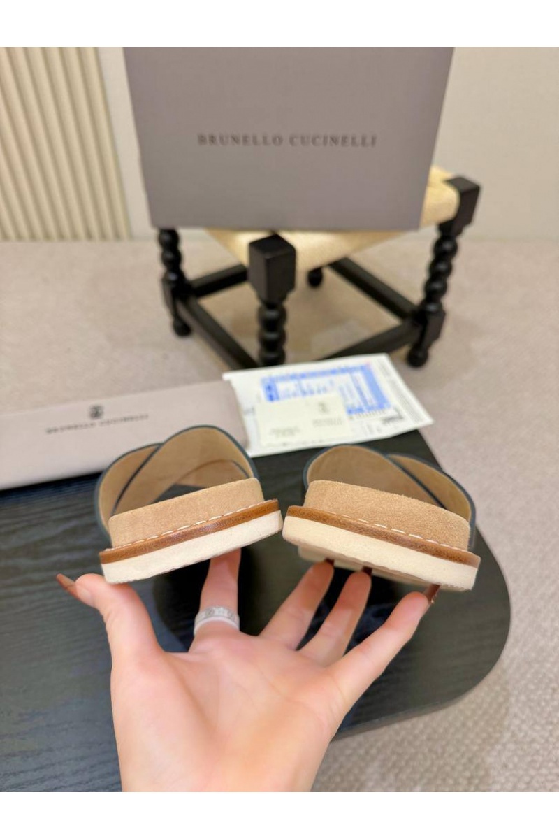 Brunеllо Сuсinеlli Кожаные шлёпанцы Crossover