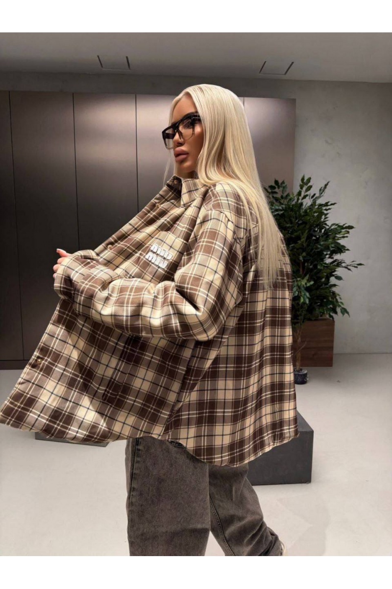 MIU MIU Женская куртка в клетку premium