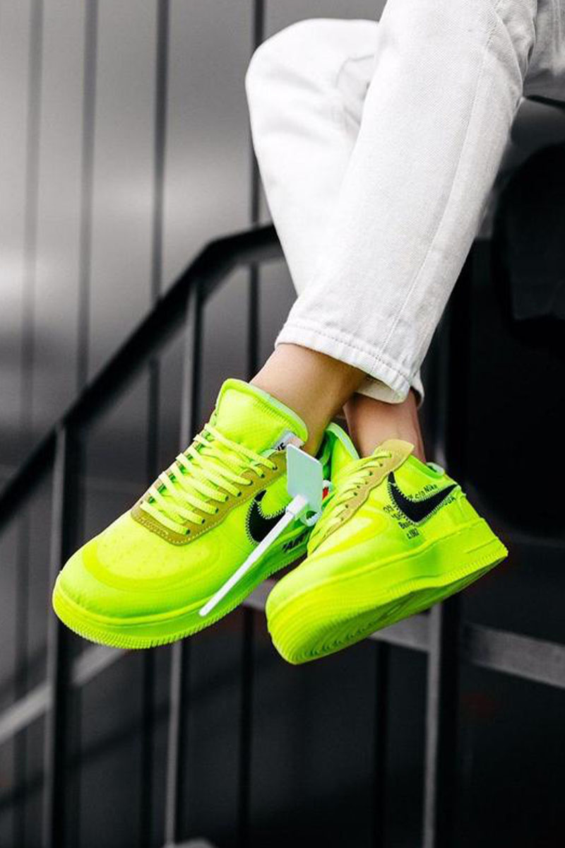 Nike Кроссовки Off-White x AF1 "Volt"