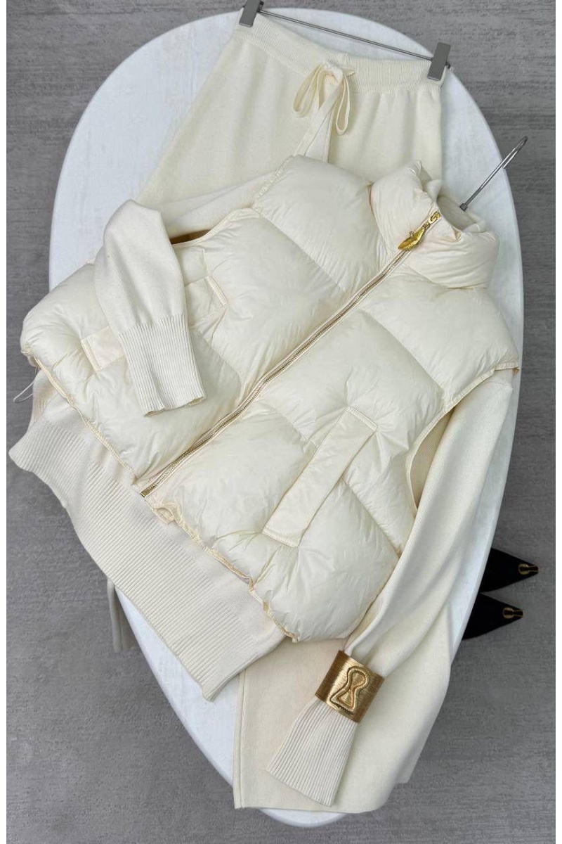 Schiaparelli Женский костюм тройка на флисе premium - White