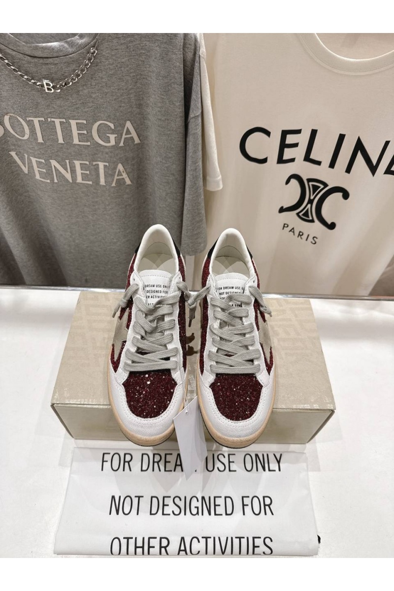 Designer Clothing Женские кожаные кроссовки Golden Goose Super Star premium