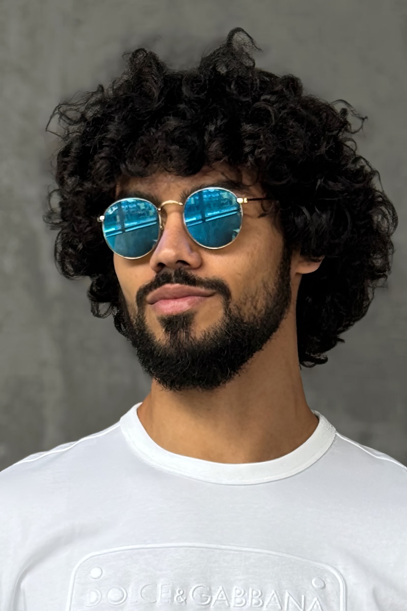 Ray-Ban Солнцезащитные очки Round Metal - Blue Mirrored