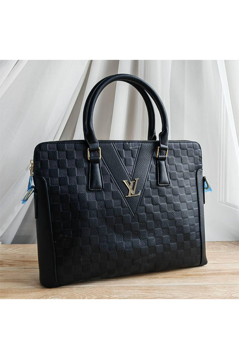 Lоuis Vuittоn Брендовая кожаная сумка 39x28 см