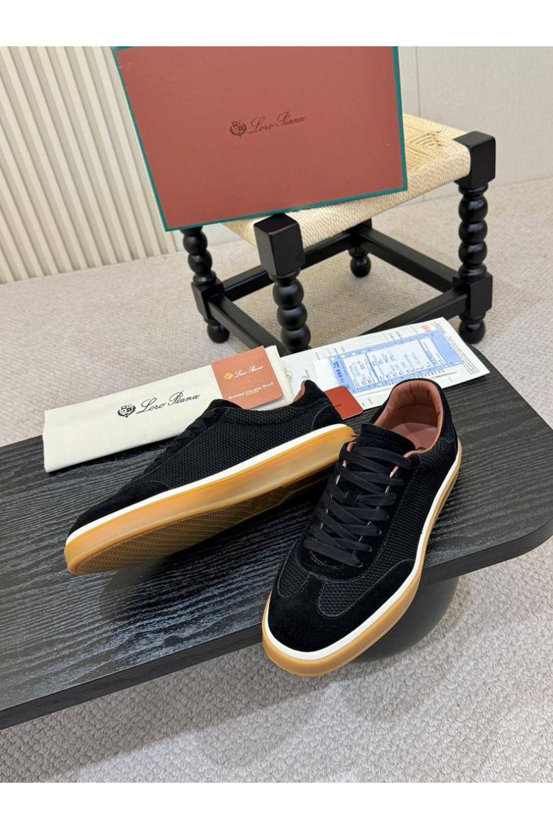 Loro Piana Мужские кроссовки Tennis Walk - Black
