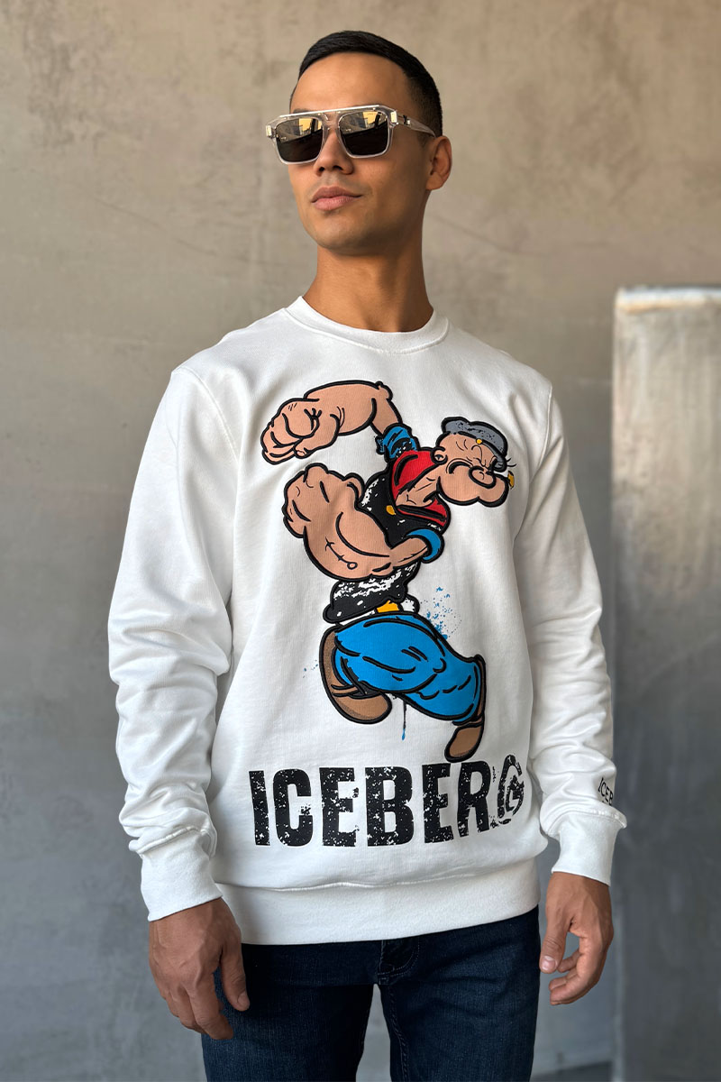 Iceberg Свитшот белого цвета Popeye 