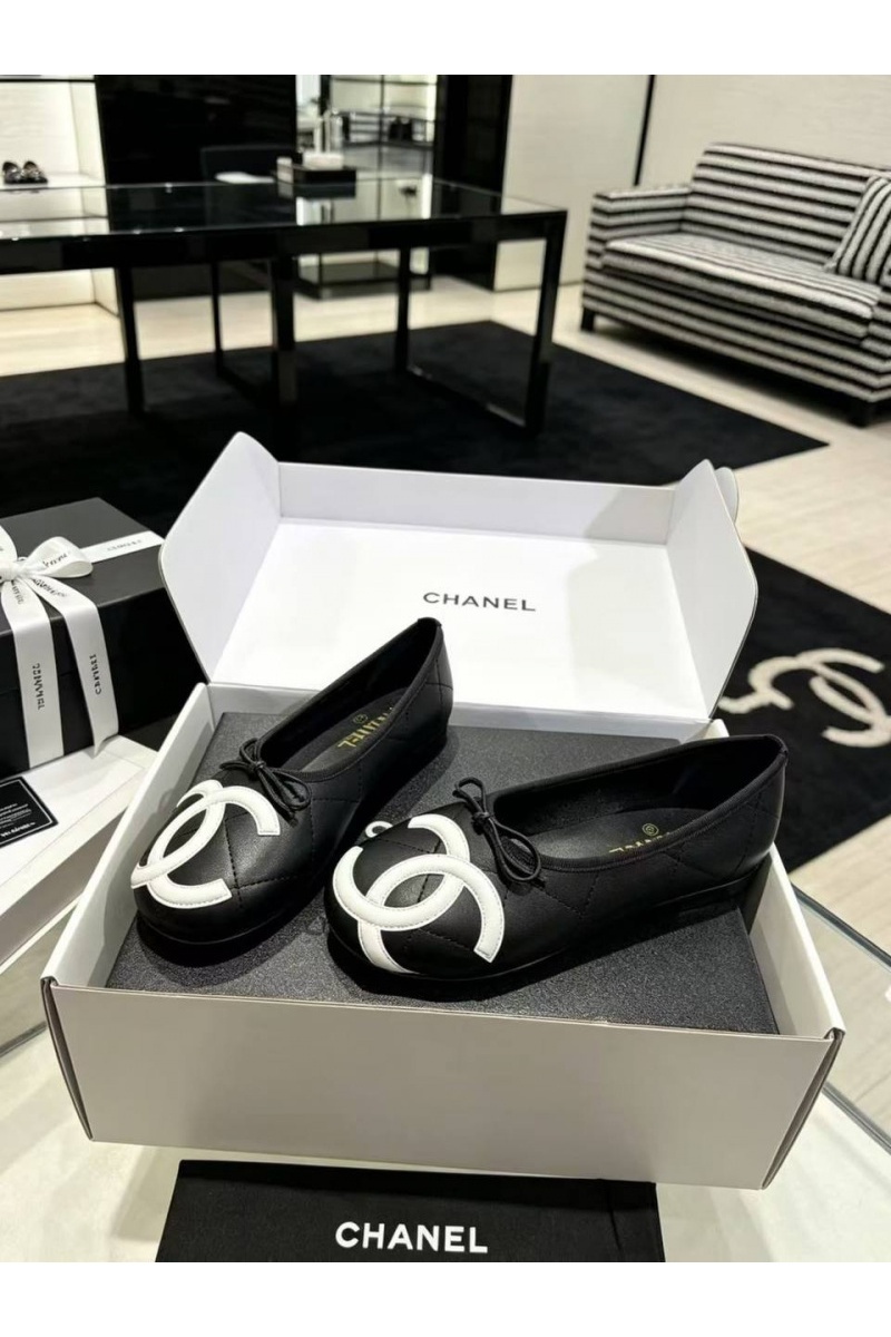 Chаnеl Женские кожаные балетки Ballerines premium
