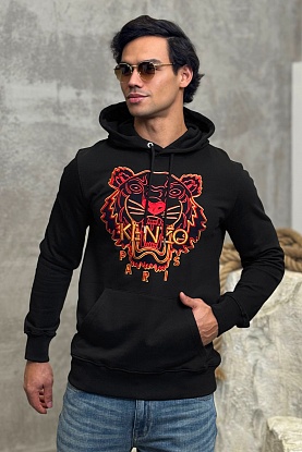 Мужское чёрное худи The Year of the Tiger