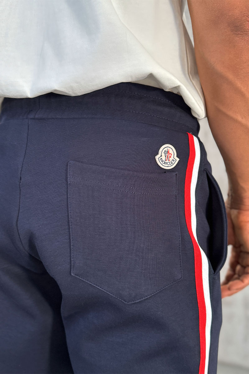 Moncler Тёмно-синий спортивный костюм logo-patch