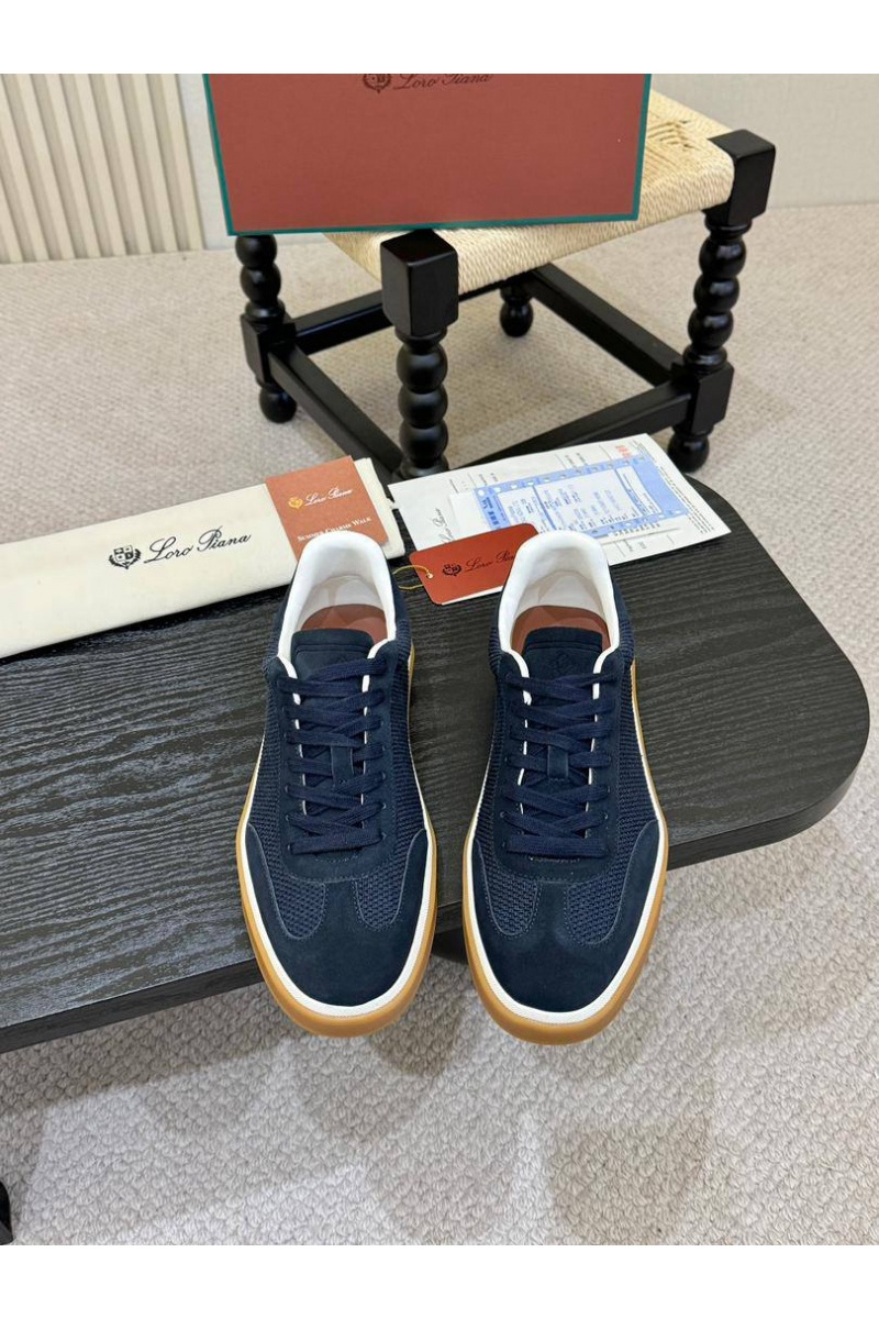 Loro Piana Мужские кроссовки Tennis Walk - Navy