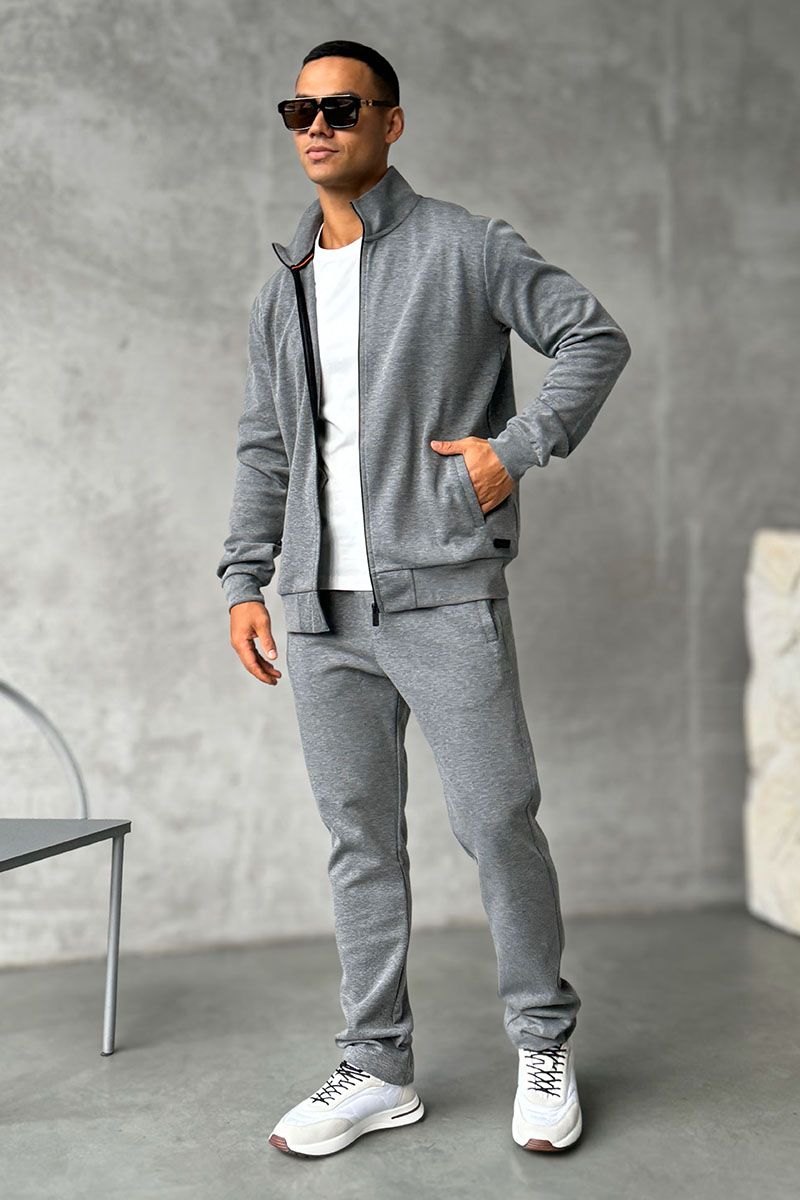 Zegna Мужской спортивный костюм серого цвета