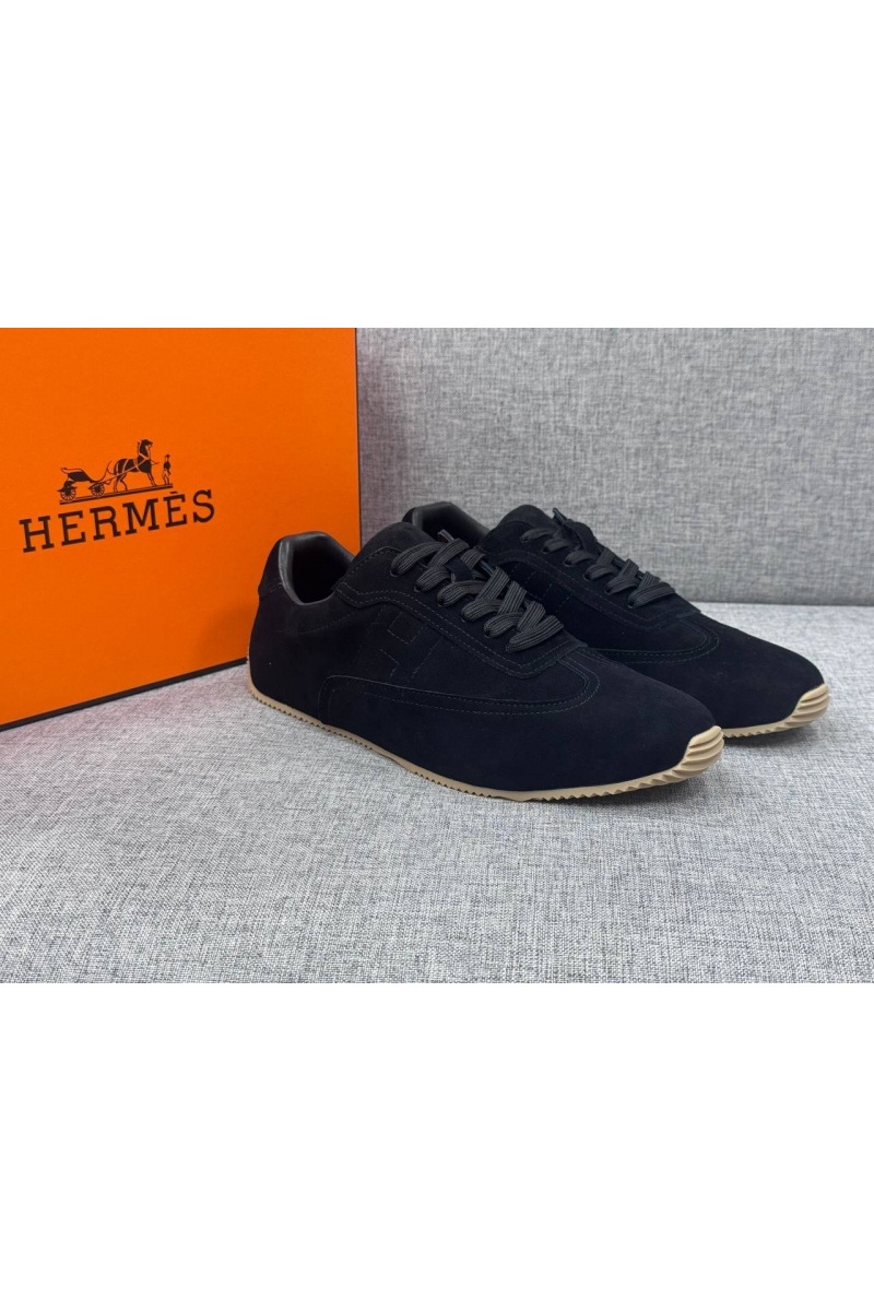 Hermes Мужские замшевые кроссовки Master